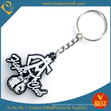 China Customized Die Casting 2 D PVC Key Ring with Special Design in High Quality